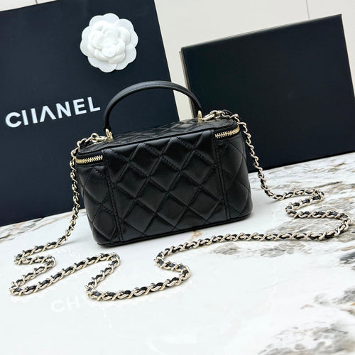 Quilted Leather Vanity Crossbody