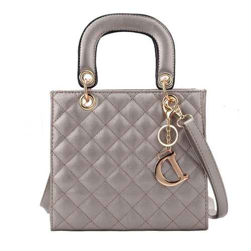 Quilted Top Handle Crossbody Bag