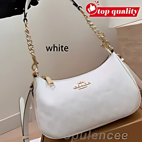 Curved Zip Top Shoulder Bag
