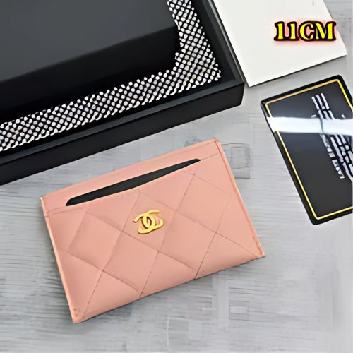 Quilted Leather Card Holder