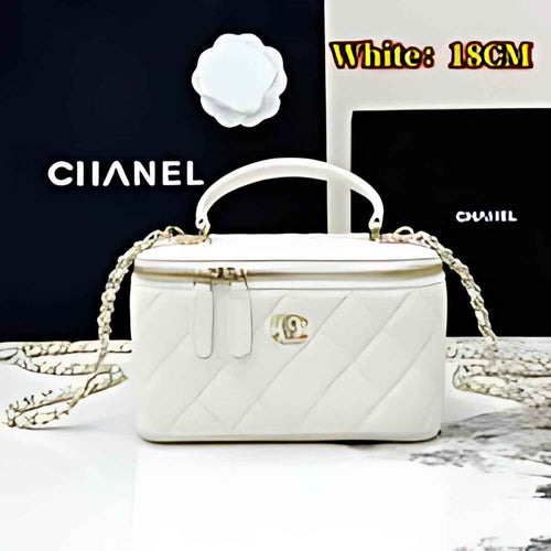 Quilted Leather Vanity Crossbody Bag