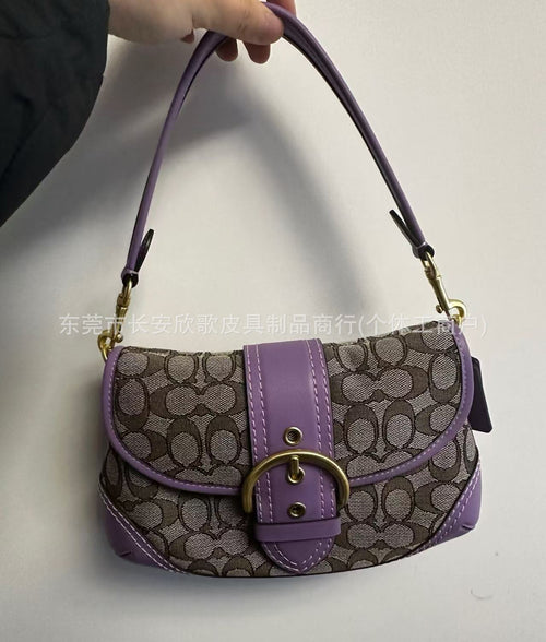 Buckle Flap Shoulder Bag