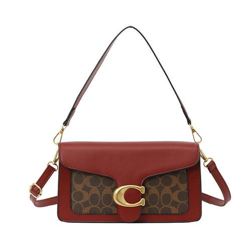 Patterned Flap Crossbody Bag