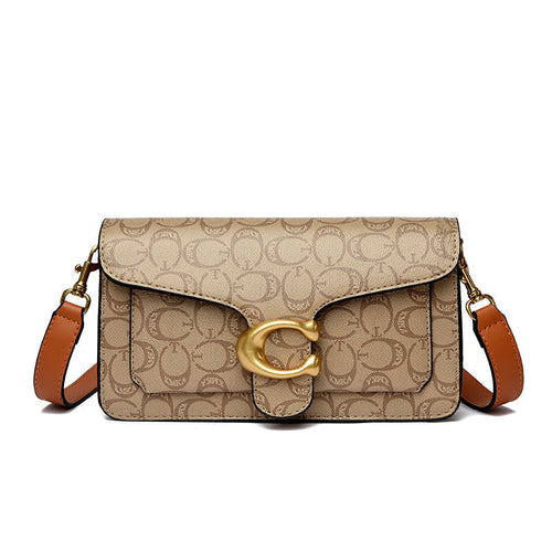 Printed Flap Crossbody Bag