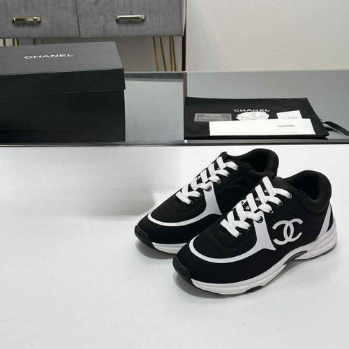 Unisex Black and White Sneakers