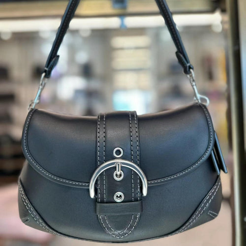 Buckle Flap Shoulder Bag