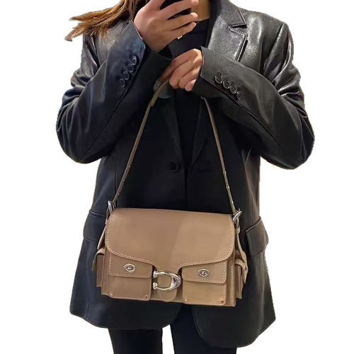 Buckle Flap Shoulder Bag