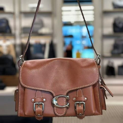 Buckle Flap Shoulder Bag