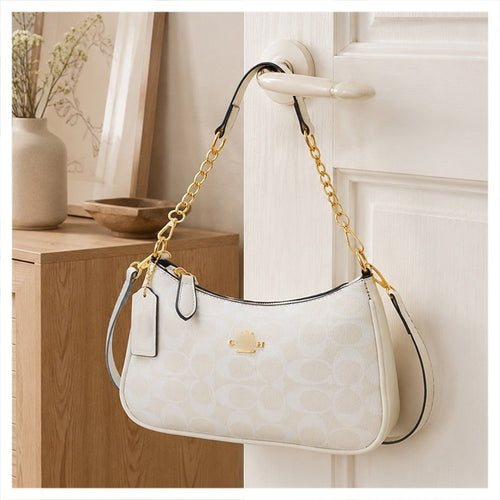 Monogram Crescent Shoulder Bag
