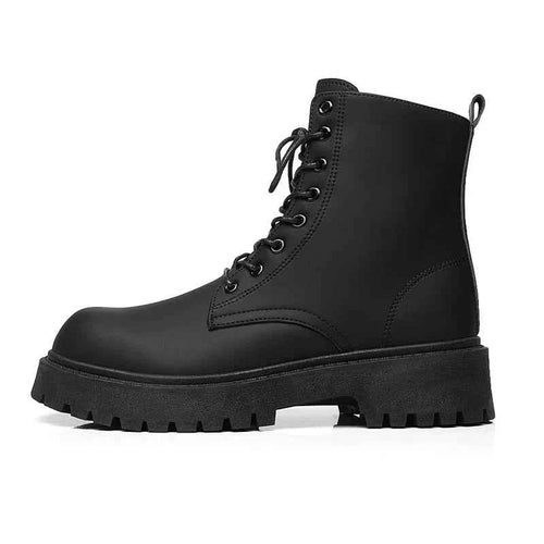 Men's Black Combat Ankle Boots