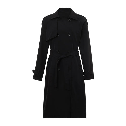 Belted Double-Breasted Trench Coat