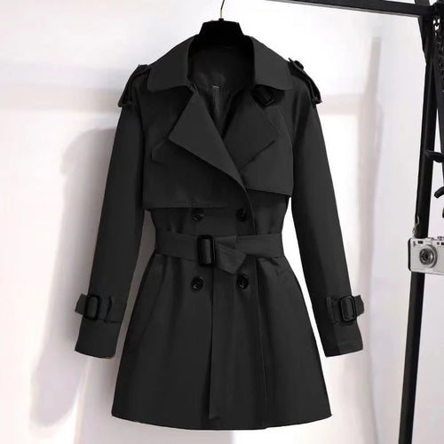 Belted Double-Breasted Trench Coat
