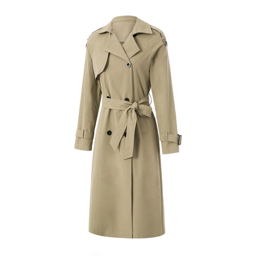 Belted Double-Breasted Trench Coat