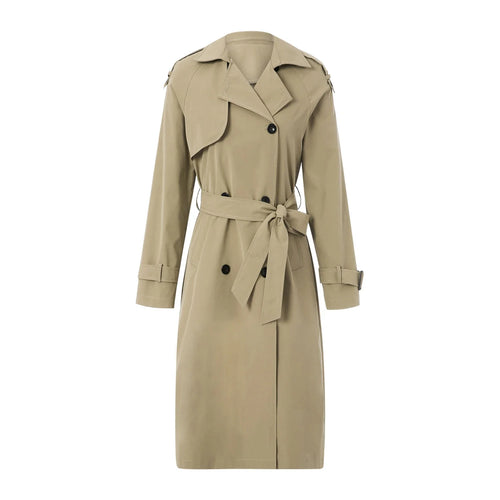 Belted Double-Breasted Trench Coat