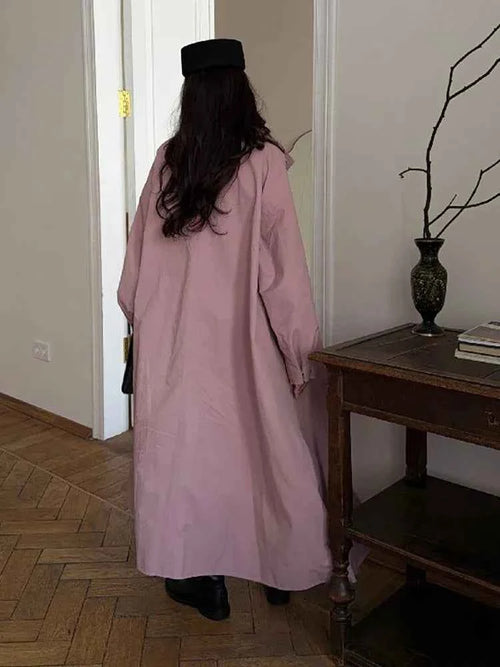 Longline Stand Collar Trench Coat