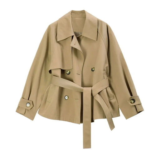 Short Belted Trench Coat