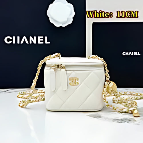 Quilted Leather Vanity Crossbody Bag