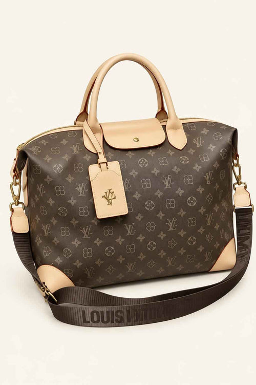 Patterned Structured Tote Bag