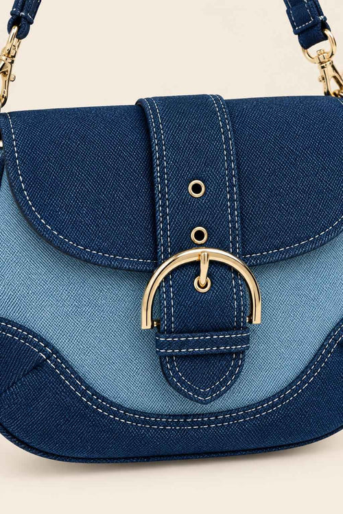 Denim Saddle Crossbody Bag