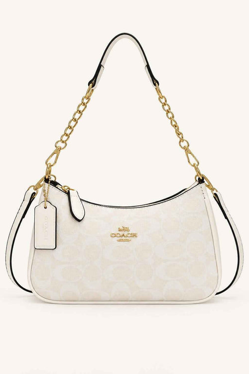 Monogram Crescent Shoulder Bag