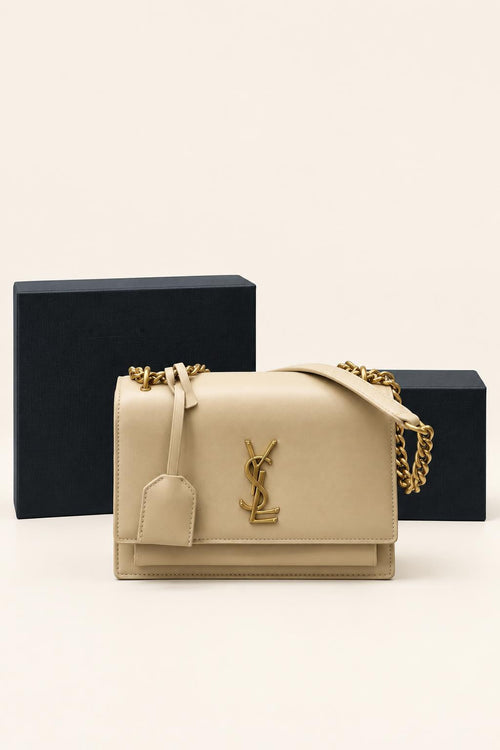 Structured Chain Shoulder Bag