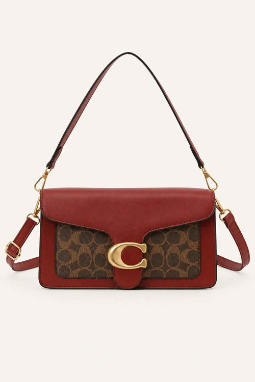 Patterned Flap Crossbody Bag