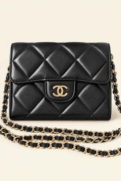 Quilted Mini Flap Crossbody Bag