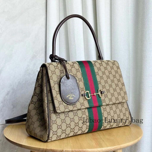 Structured Stripe Tote Satchel