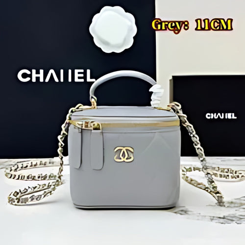 Quilted Leather Vanity Crossbody Bag