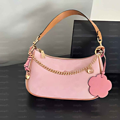 Charm Trim Crescent Hobo Bag