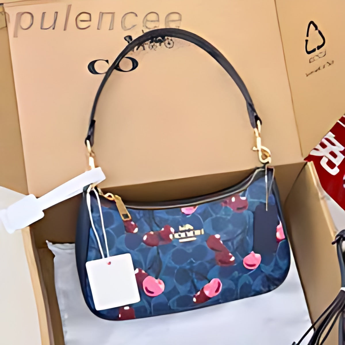 Compact Zip Top Shoulder Bag