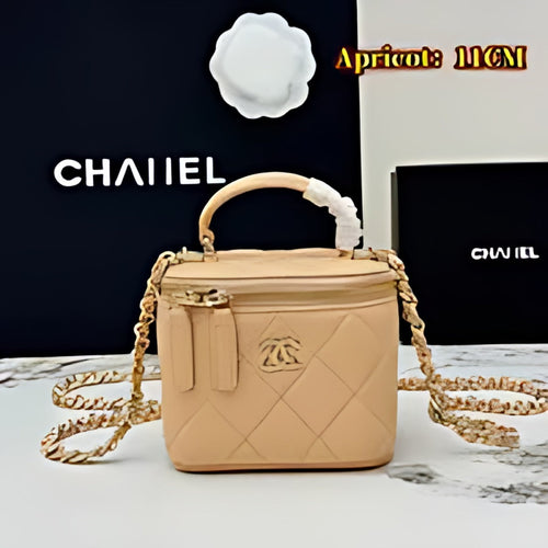 Quilted Leather Vanity Crossbody Bag