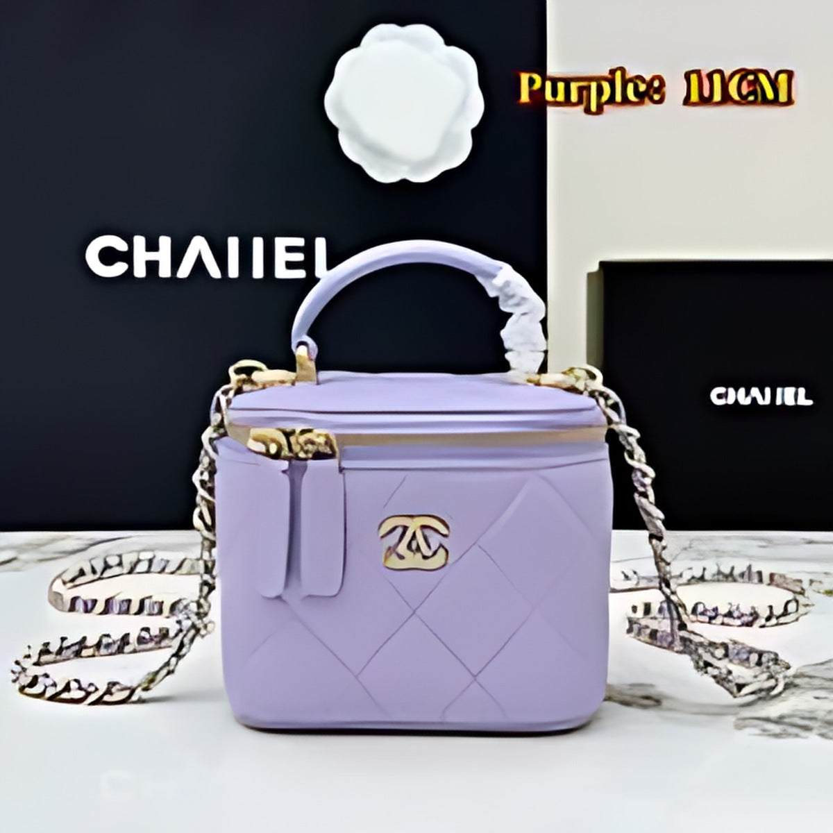 Quilted Vanity Case Crossbody