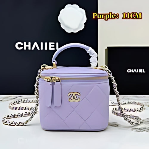 Quilted Leather Vanity Crossbody Bag