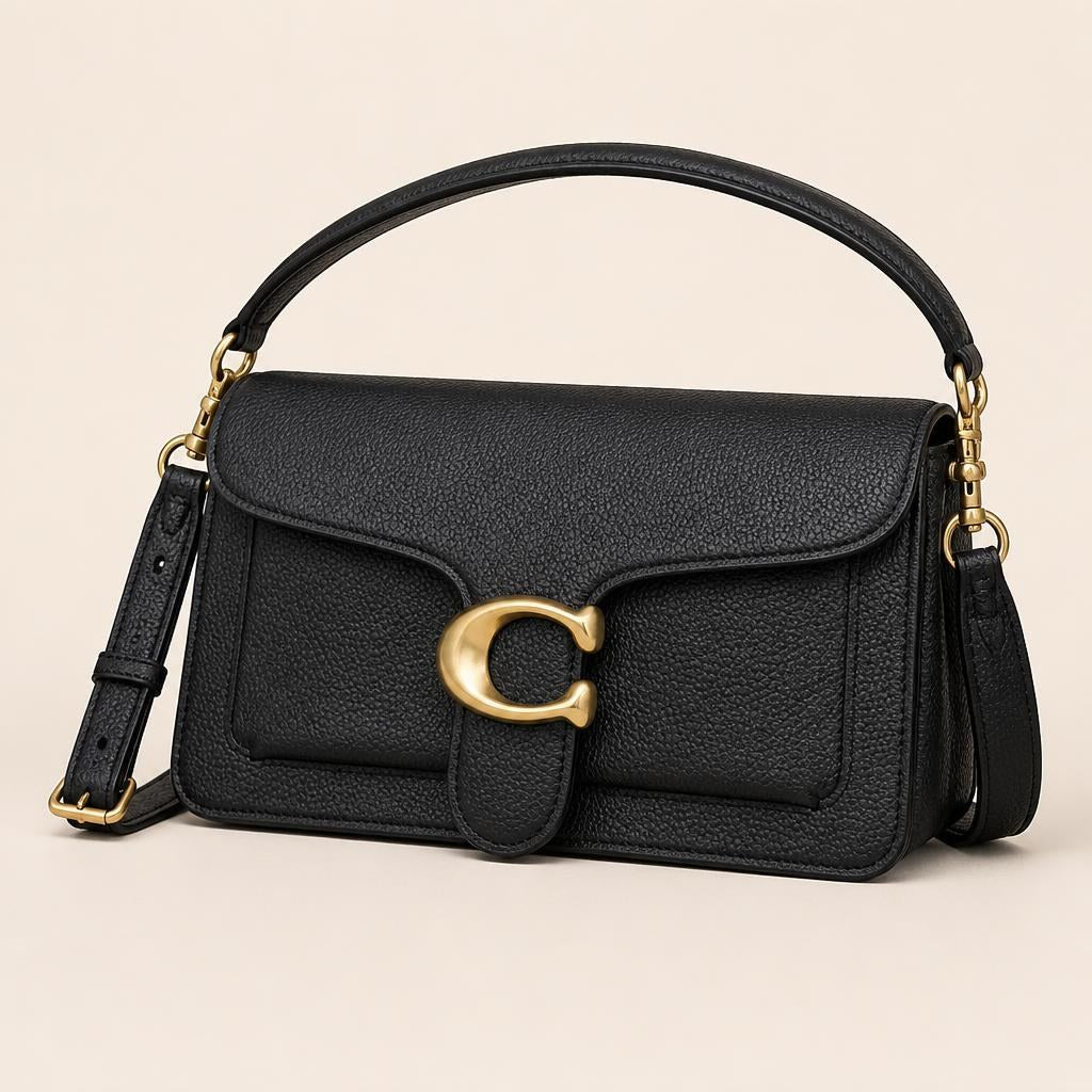 Contrast Panel Flap Crossbody Bag