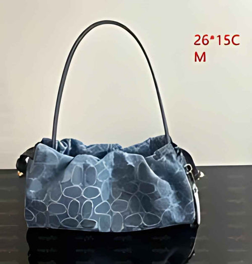 Gathered Print Shoulder Bag