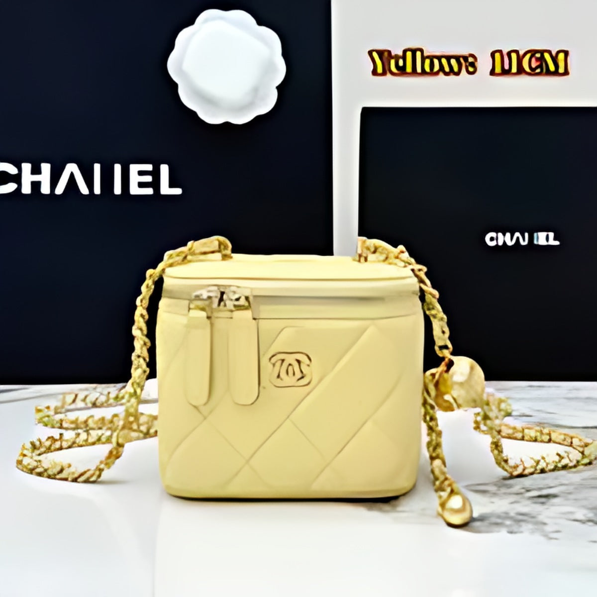Quilted Leather Vanity Crossbody