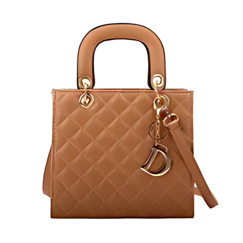 Quilted Top Handle Crossbody Bag