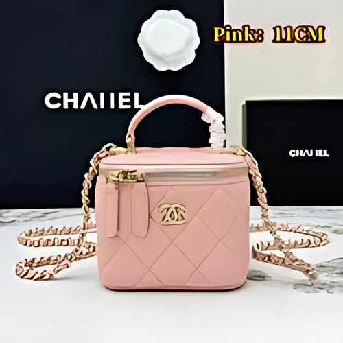 Quilted Leather Vanity Crossbody Bag