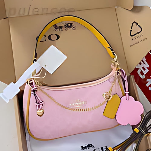 Compact Zip Top Shoulder Bag