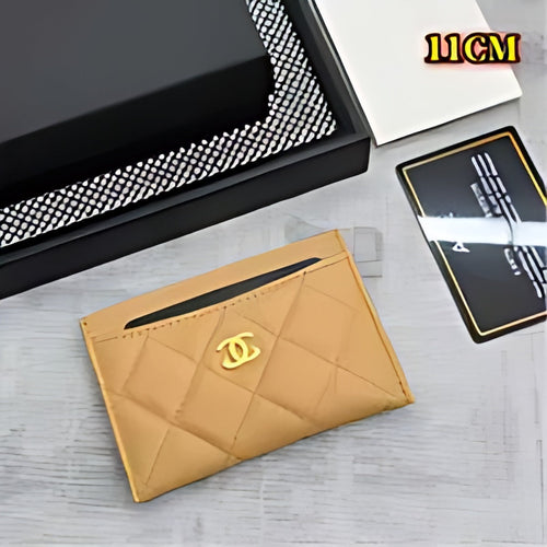 Quilted Leather Card Holder