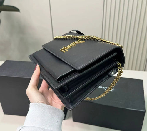 Structured Chain Shoulder Bag