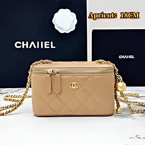 Quilted Leather Vanity Crossbody Bag