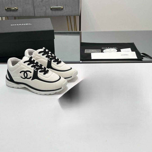 Unisex Black and White Sneakers