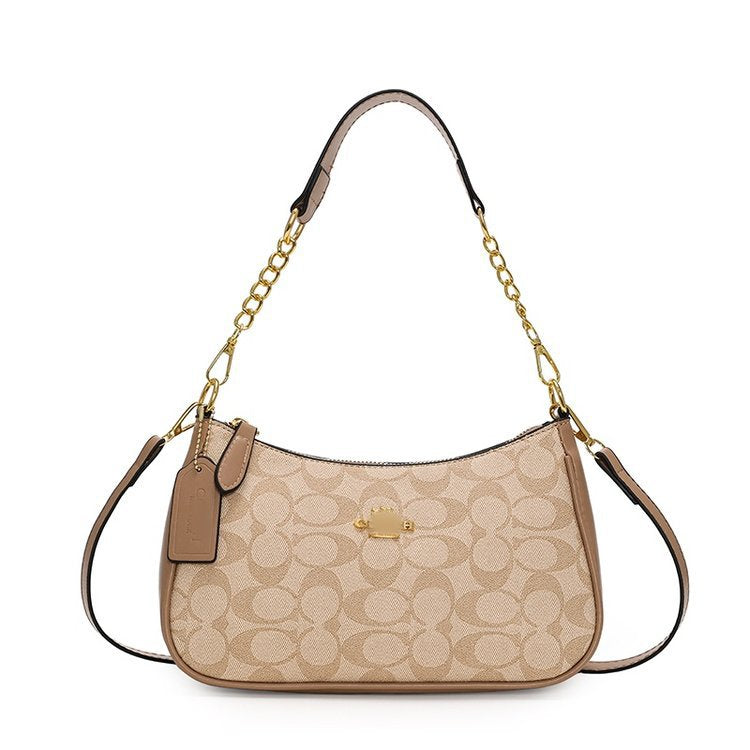 Monogram Crescent Shoulder Bag