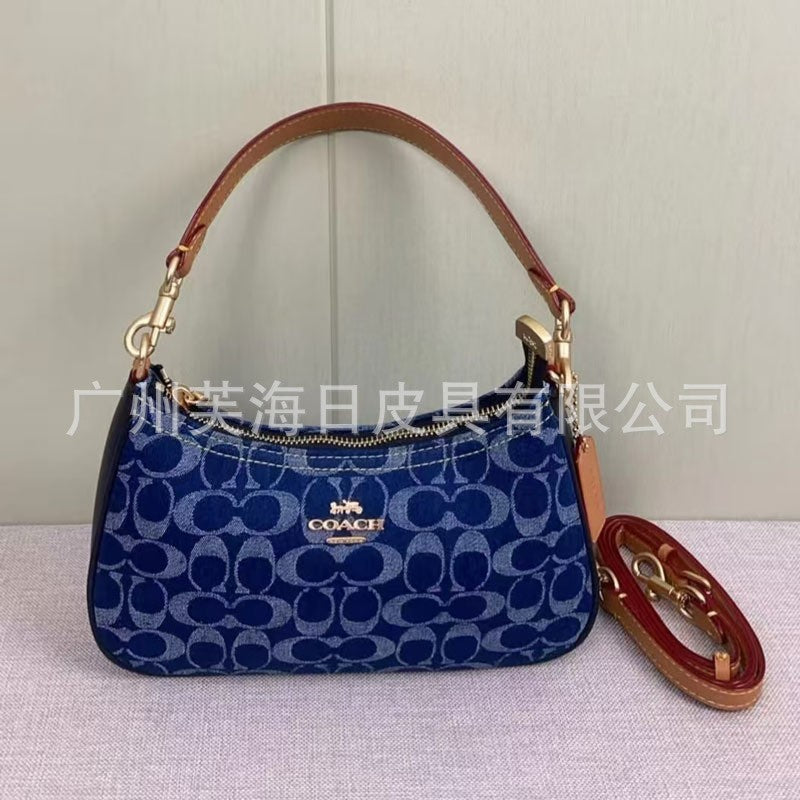 Monogram Crescent Shoulder Bag
