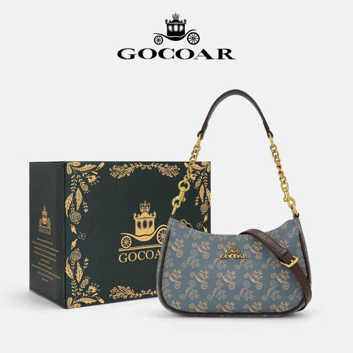 Patterned Crescent Hobo Shoulder Bag