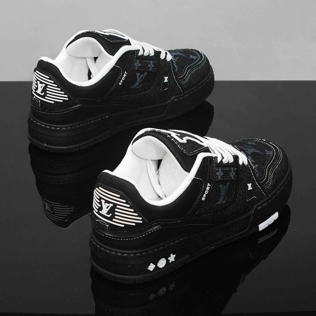 Men's Graphic Platform Sneakers