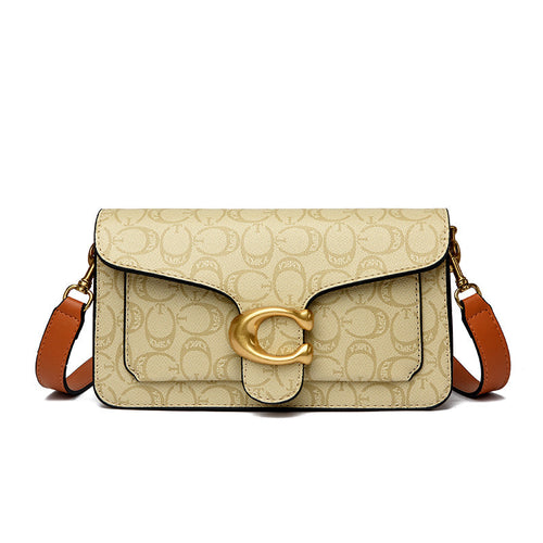 Printed Flap Crossbody Bag