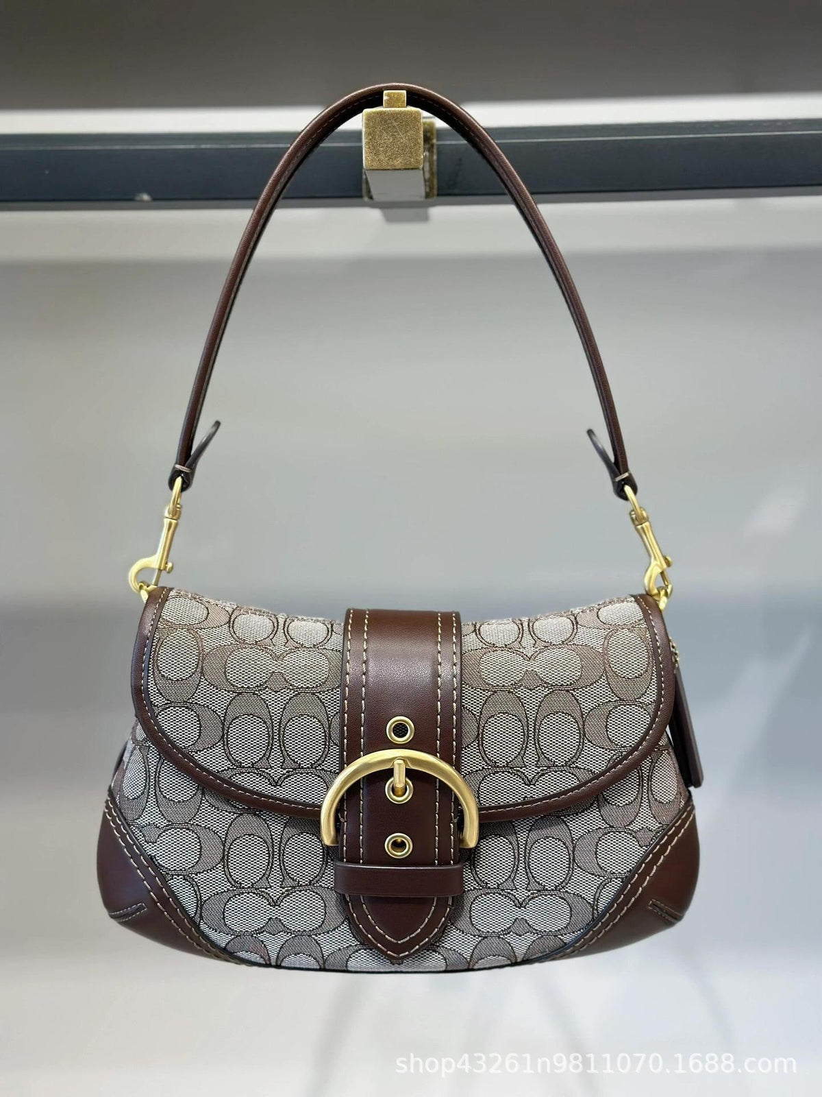 Buckle Flap Shoulder Bag